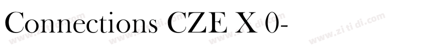 Connections_CZE X 0字体转换